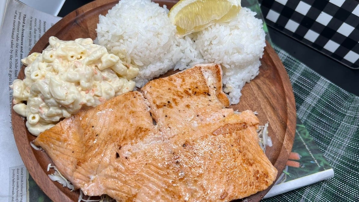 Grilled Salmon.