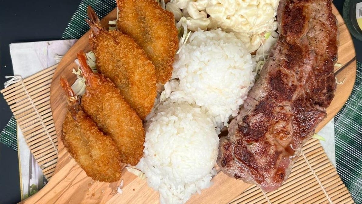 New York Steak/Fried Shrimp.