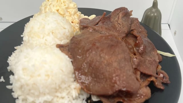 Teriyaki Steak.
