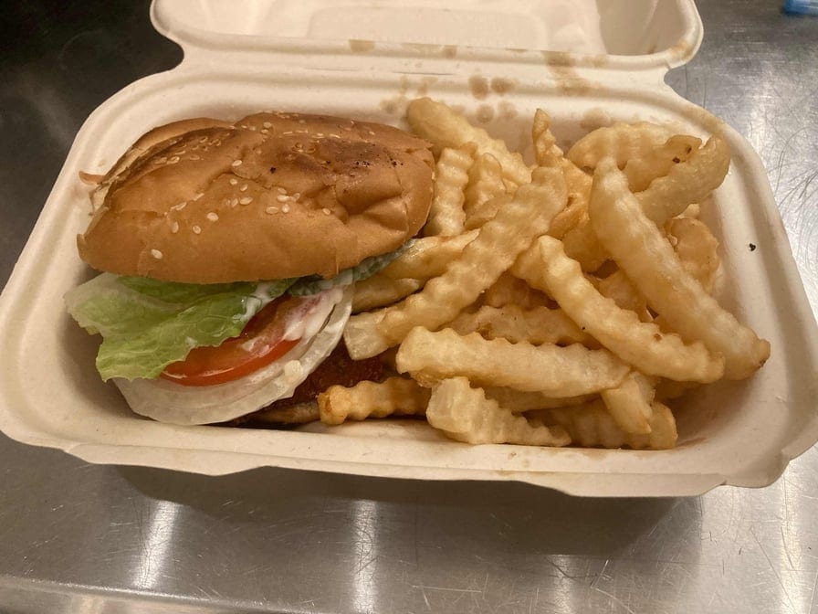 Shrimp Burger.