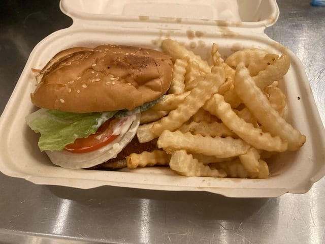 Shrimp Burger.